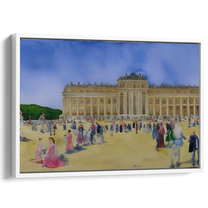 Whispers of Royal Gardens: Impressionist Watercolor of Versailles