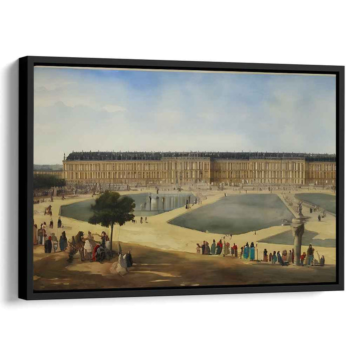 Majestic Panorama: The Grandeur of Versailles in Watercolor