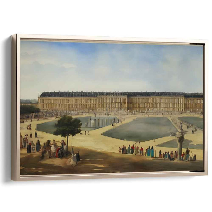 Majestic Panorama: The Grandeur of Versailles in Watercolor