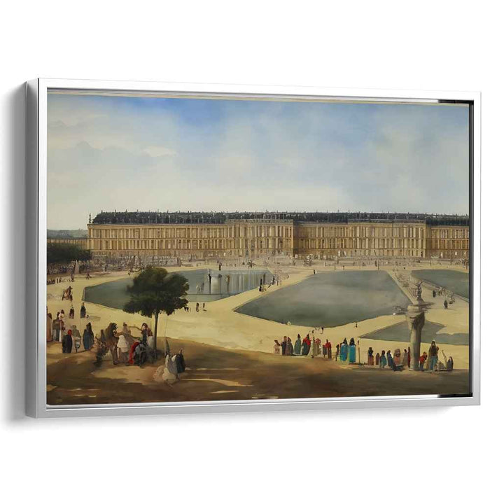 Majestic Panorama: The Grandeur of Versailles in Watercolor