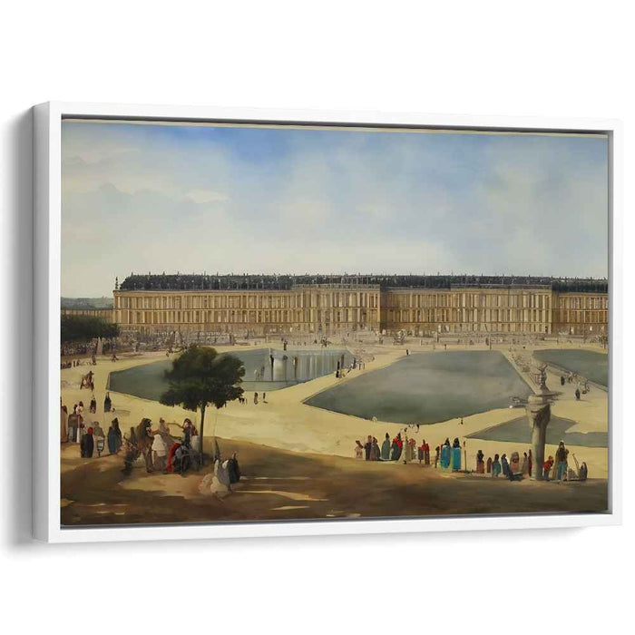 Majestic Panorama: The Grandeur of Versailles in Watercolor