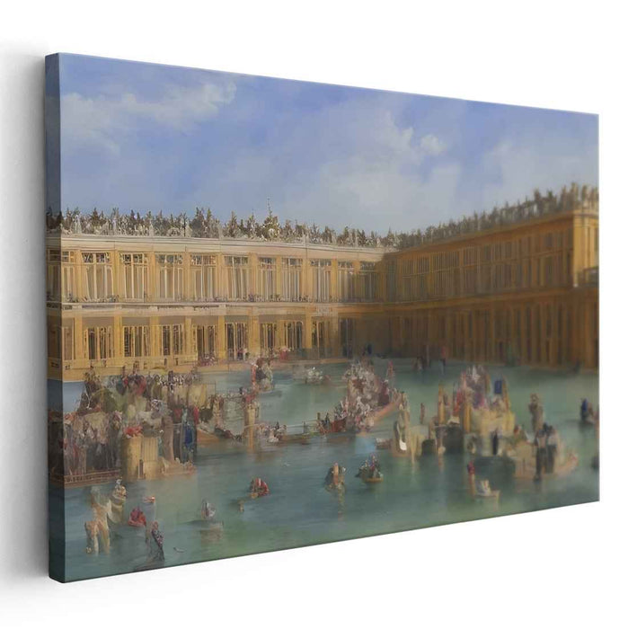 Grand Festivities at Versailles: A Lively Historical Canvas Art Print