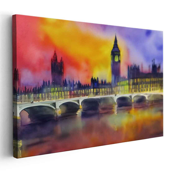 Watercolor Palace of Westminster #125