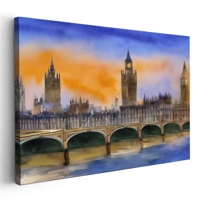 Watercolor Palace of Westminster #134