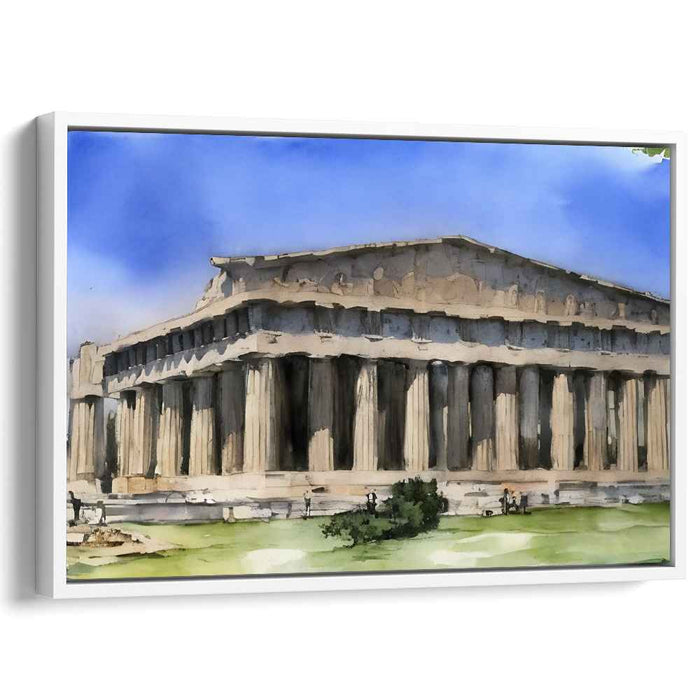 Watercolor Parthenon #104