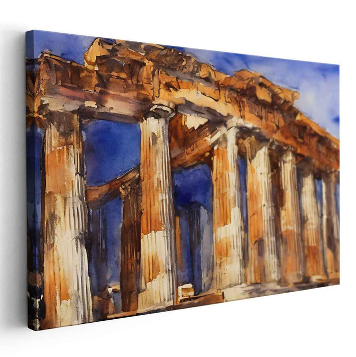 Watercolor Parthenon #131