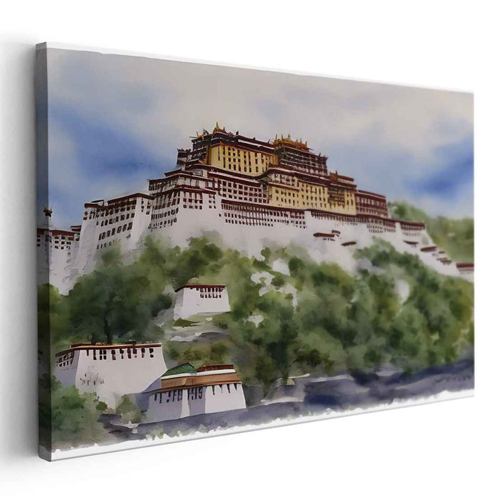 Watercolor Potala Palace #102