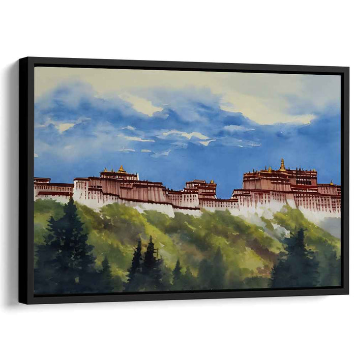 Tranquil Visions In Color: Serene Landscape Canvas Art Print