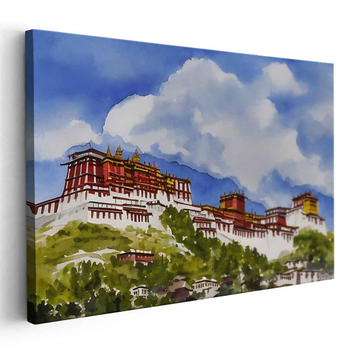 Watercolor Potala Palace #108