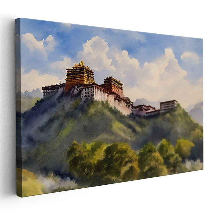 Watercolor Potala Palace #114