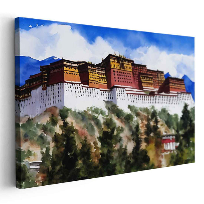 Watercolor Potala Palace #127