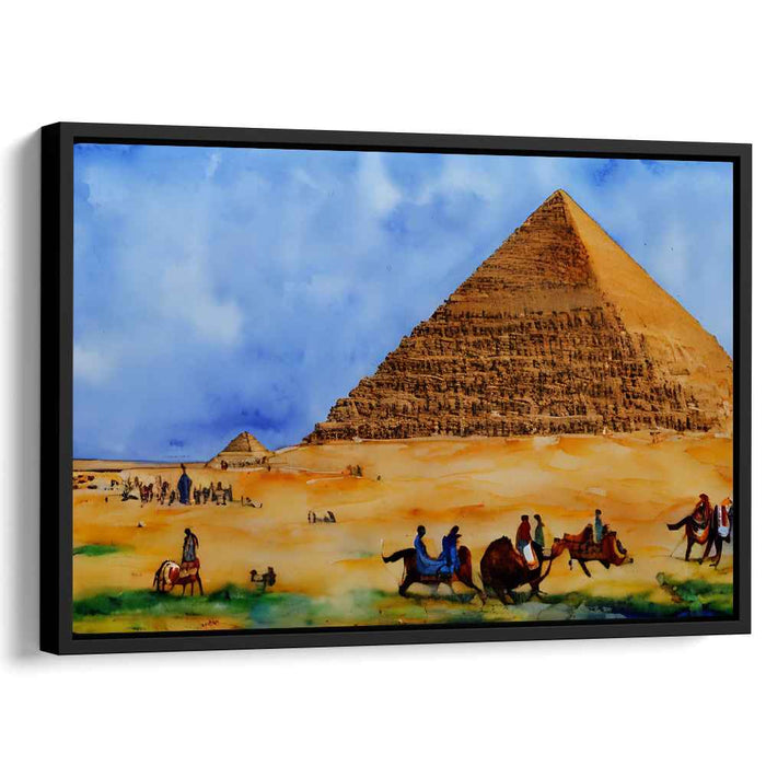 Watercolor Pyramids of Giza #101