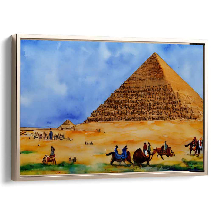 Watercolor Pyramids of Giza #101