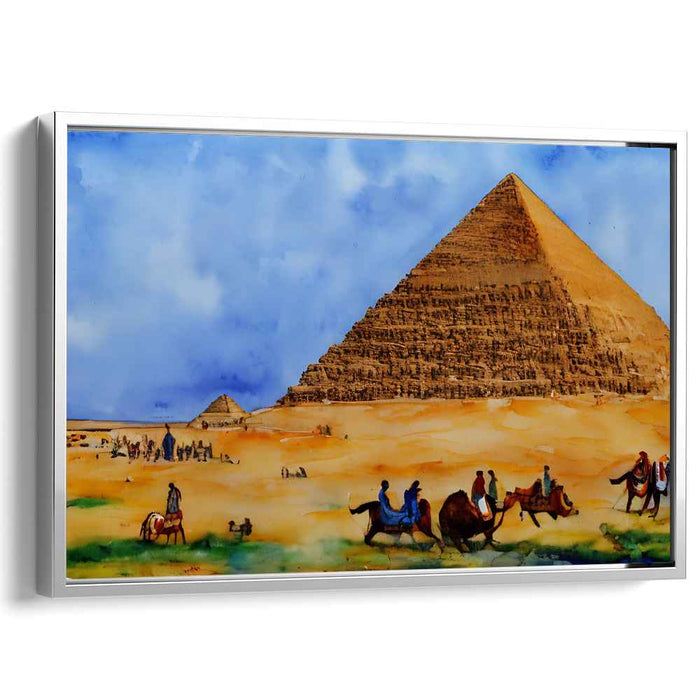 Watercolor Pyramids of Giza #101