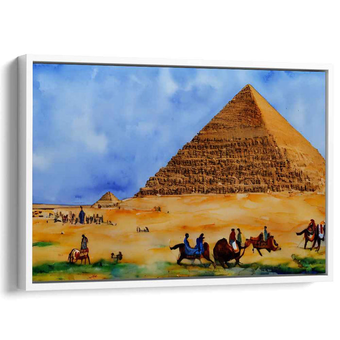 Watercolor Pyramids of Giza #101