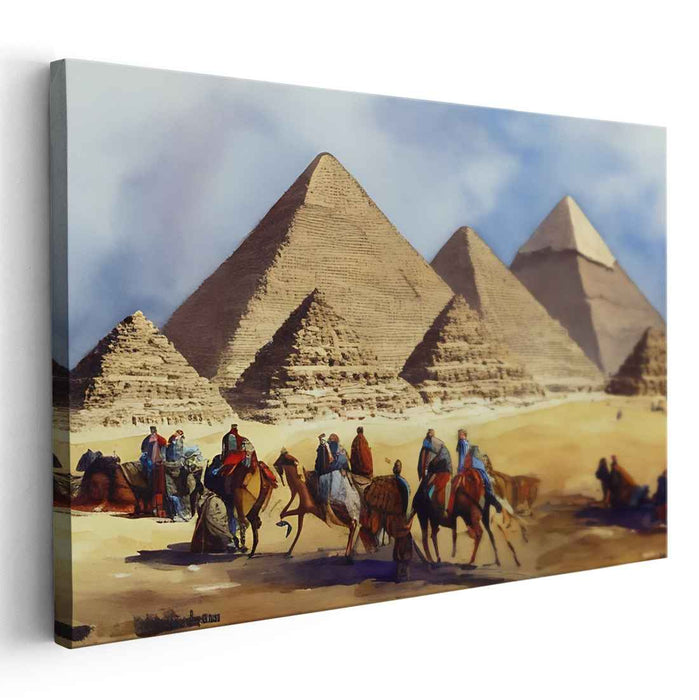 Watercolor Pyramids of Giza #103