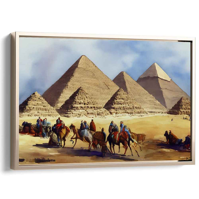 Watercolor Pyramids of Giza #103