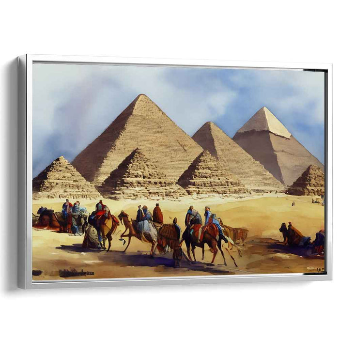 Watercolor Pyramids of Giza #103