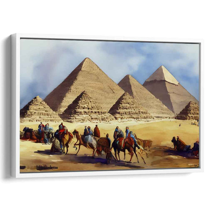 Watercolor Pyramids of Giza #103