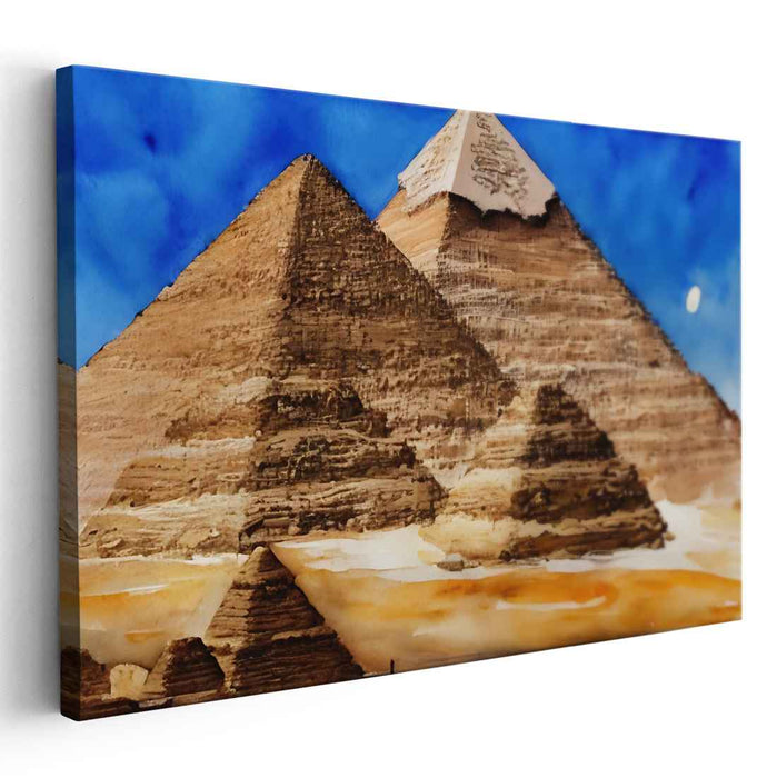 Watercolor Pyramids of Giza #110