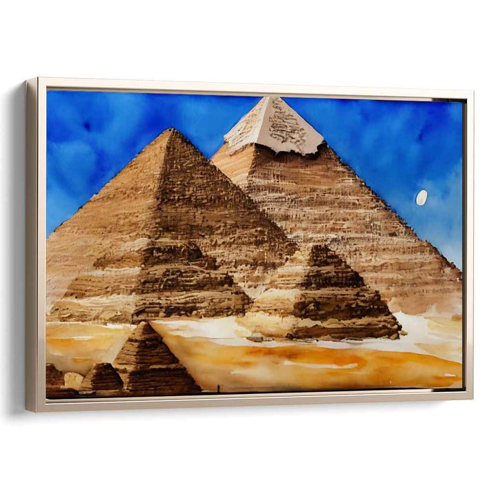 Watercolor Pyramids of Giza #110