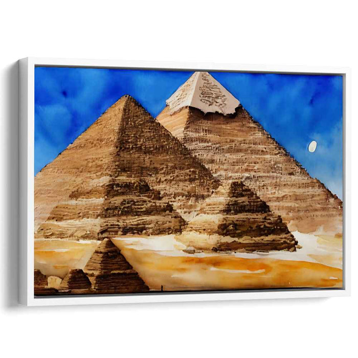 Watercolor Pyramids of Giza #110
