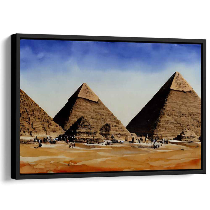 Watercolor Pyramids of Giza #116