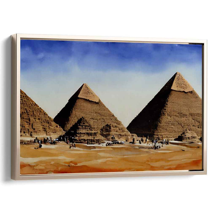 Watercolor Pyramids of Giza #116