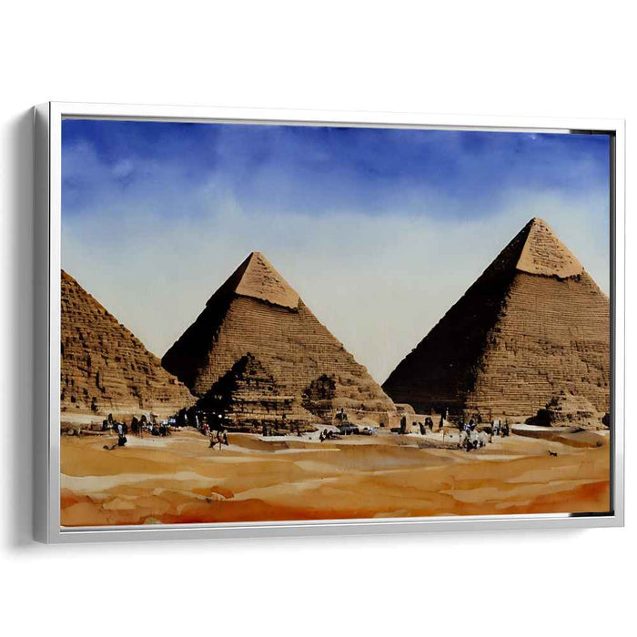 Watercolor Pyramids of Giza #116