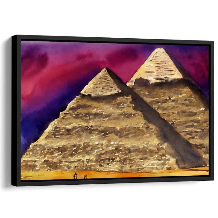 Aqua Symphony Brilliance: Watercolor Splendor Against a Dazzling Sky