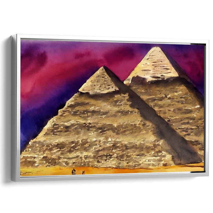 Aqua Symphony Brilliance: Watercolor Splendor Against a Dazzling Sky