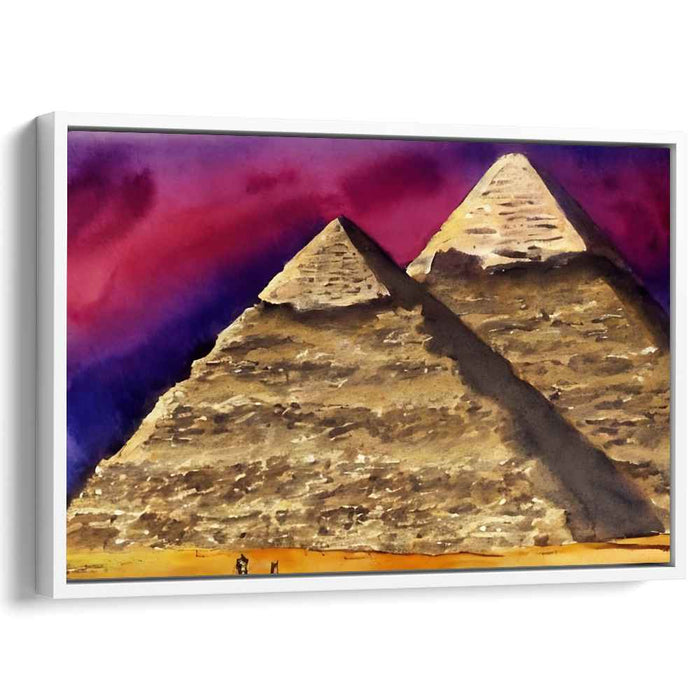 Aqua Symphony Brilliance: Watercolor Splendor Against a Dazzling Sky