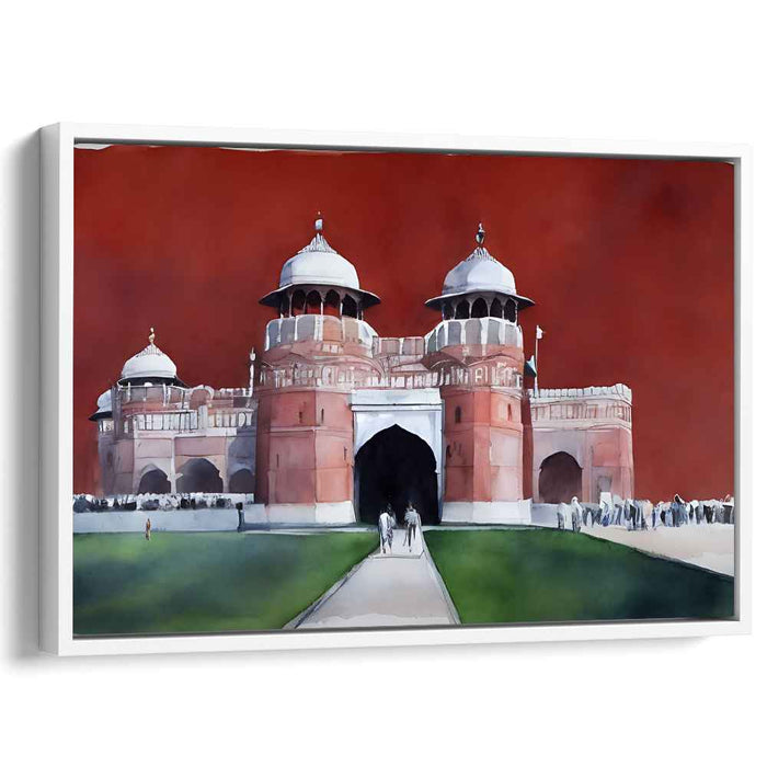 Architectural Splendor Skies: Architectural Splendor Under Crimson Skies