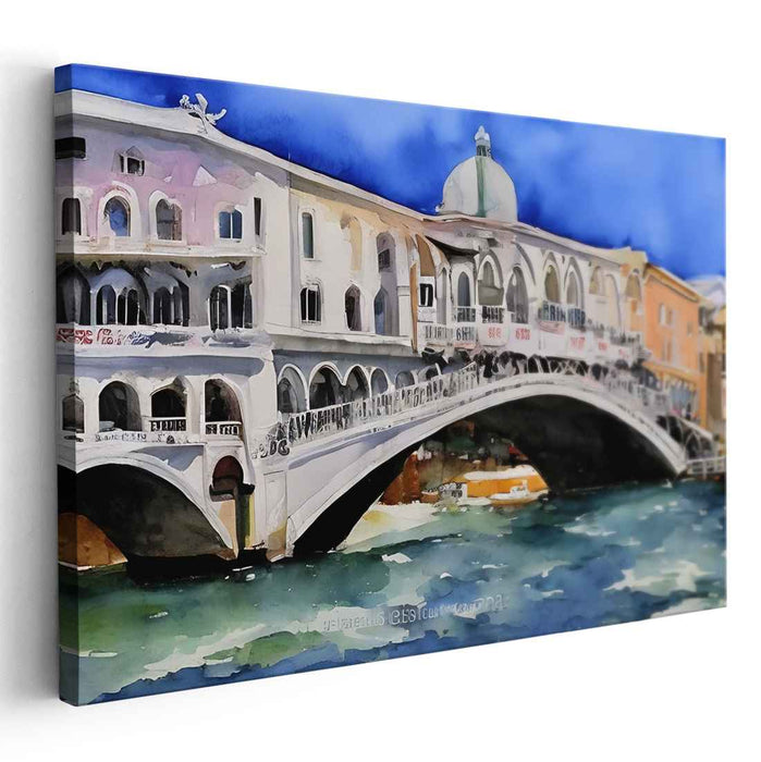 Watercolor Rialto Bridge #101
