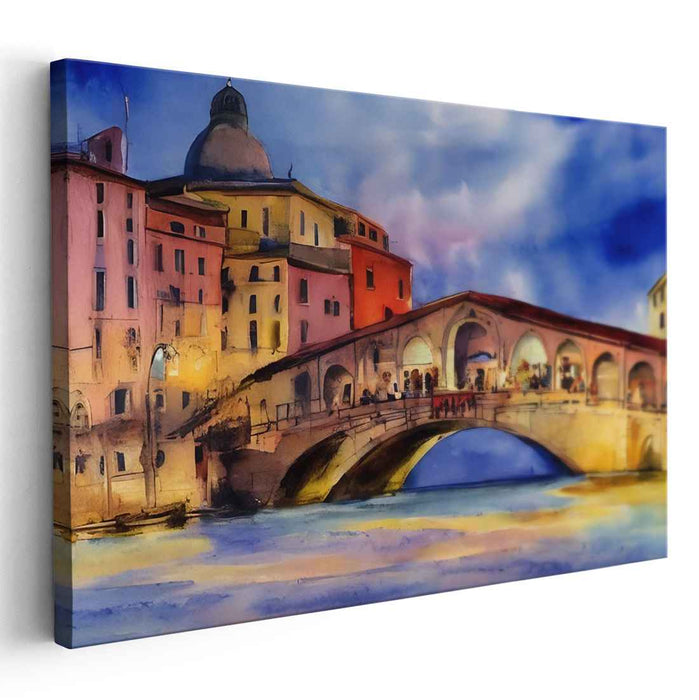 Watercolor Rialto Bridge #102