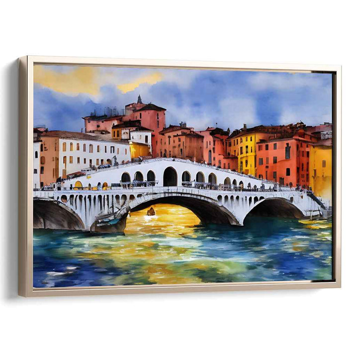 Watercolor Rialto Bridge #105