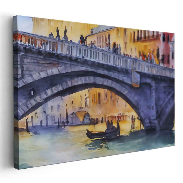 Watercolor Rialto Bridge #106