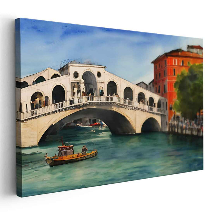 Watercolor Rialto Bridge #109