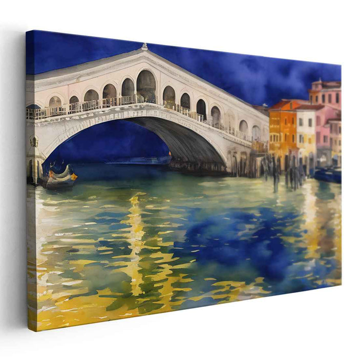 Venetian Archways: The Rialto Bridge Over Venice's Grand Canal