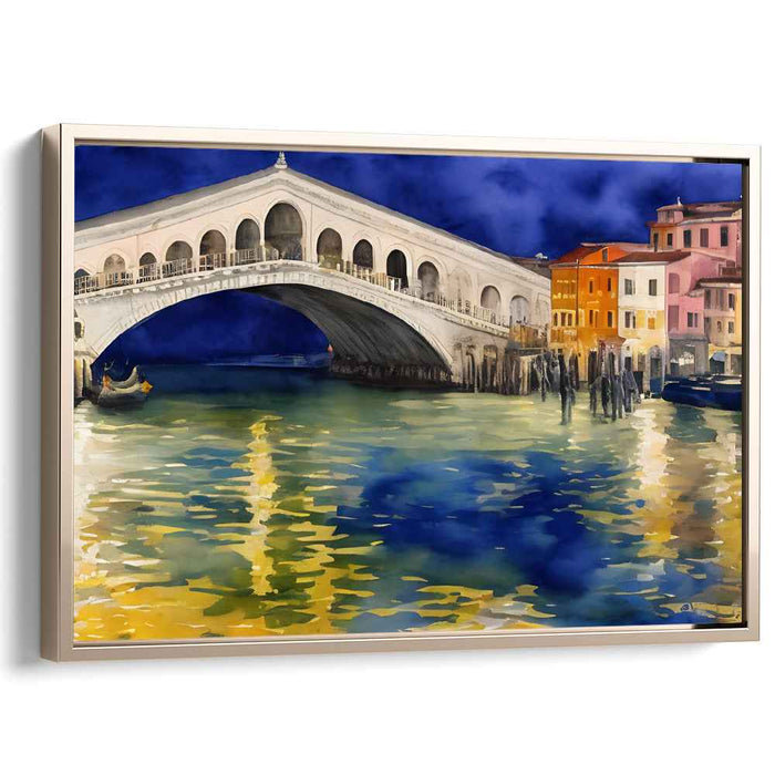Venetian Archways: The Rialto Bridge Over Venice's Grand Canal