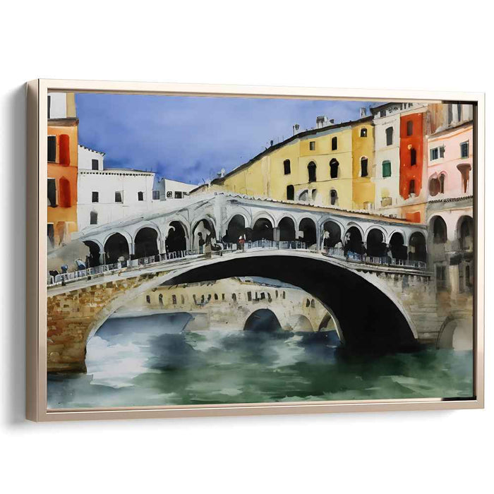 Rialto Reverie: Watercolor Impression of the Rialto Bridge