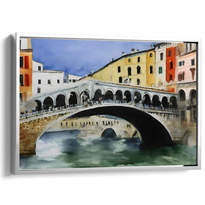 Rialto Reverie: Watercolor Impression of the Rialto Bridge