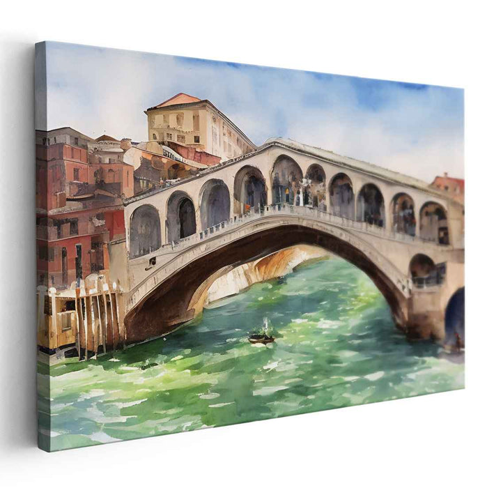 Watercolor Rialto Bridge #125