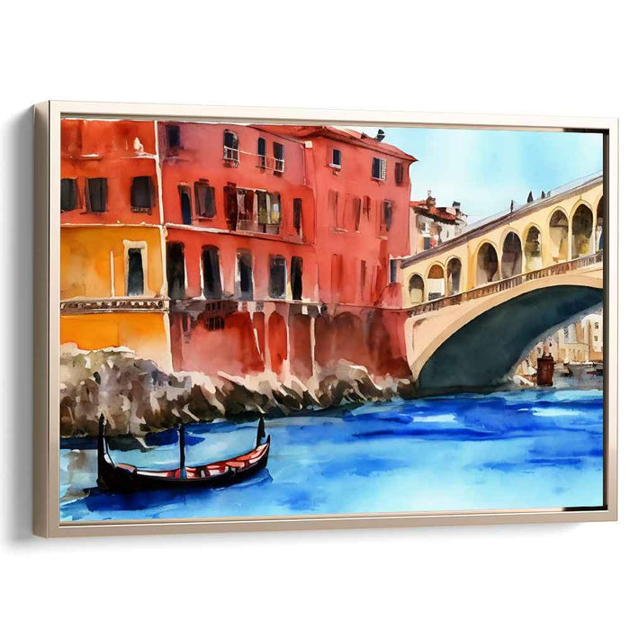Watercolor Rialto Bridge #128