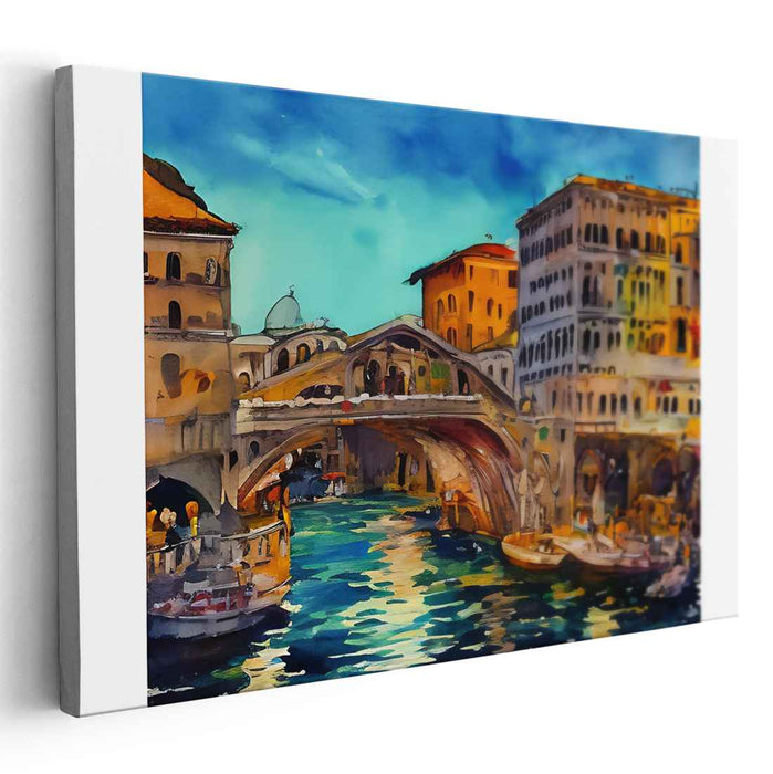 Watercolor Rialto Bridge #131