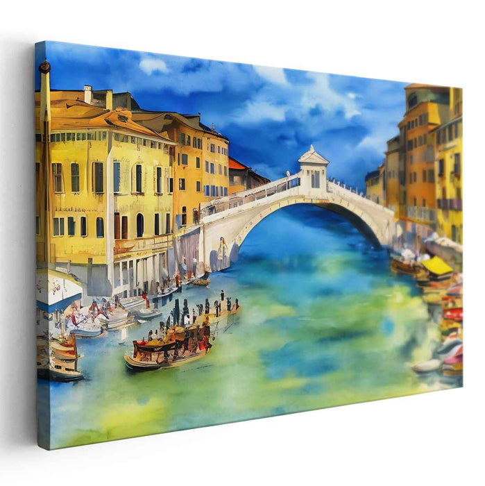 Watercolor Rialto Bridge #134