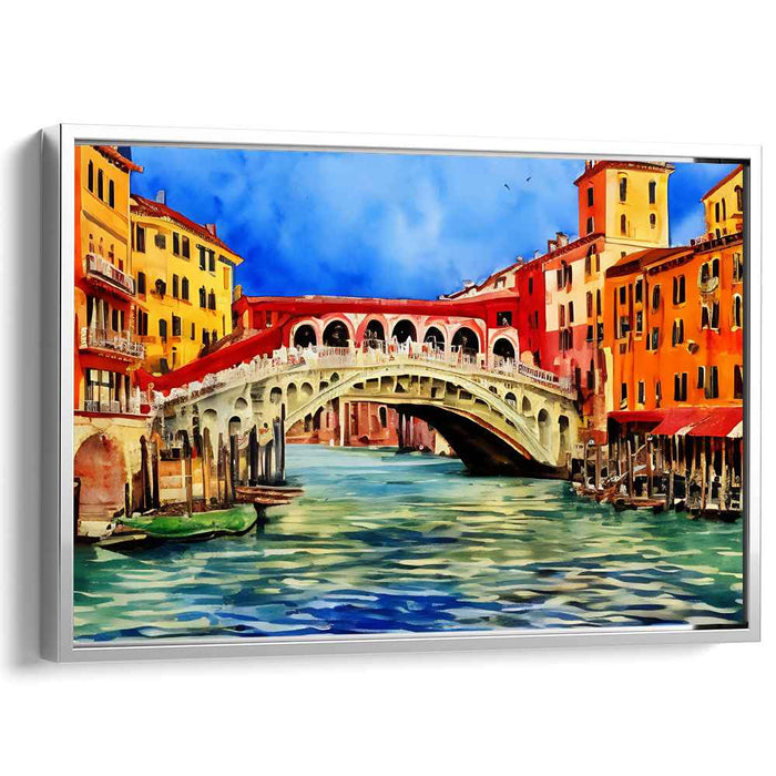 Venetian Vibes: Captivating Rialto Bridge Canvas Art Print