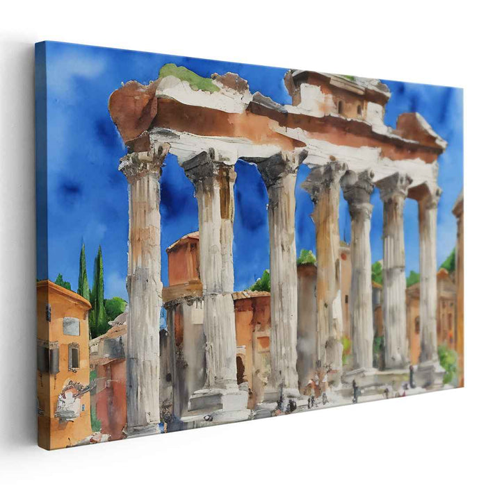 Ethereal Dewdrops Dance Gently: Watercolor Masterpiece of Timeless Grandeur