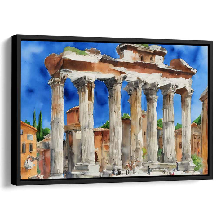 Ethereal Dewdrops Dance Gently: Watercolor Masterpiece of Timeless Grandeur