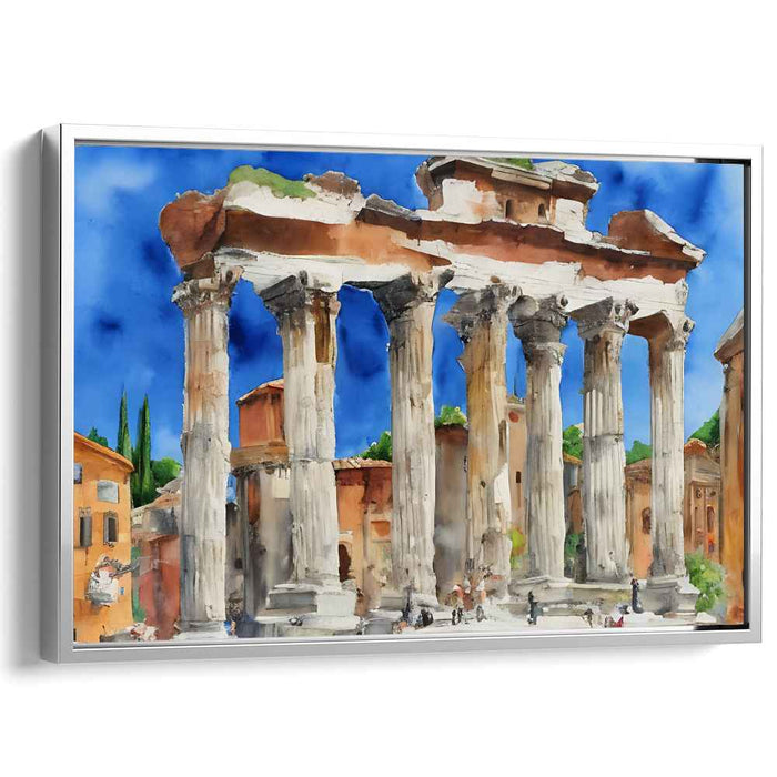 Ethereal Dewdrops Dance Gently: Watercolor Masterpiece of Timeless Grandeur